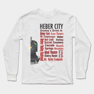 Sights of Heber City, Utah Long Sleeve T-Shirt